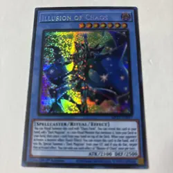 *** ILLUSION OF CHAOS *** 1ST EDITION PRISMATIC SECRET RARE MP23-EN017 YUGIOH - Image 1
