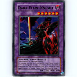 Yugioh Dark Flare Knight DR1-EN179 Unlimited Super Rare Holo - VLP-NM 💎 - Image 1