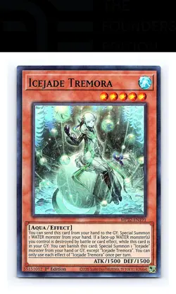 Icejade Tremora #MP22-EN191 2022 Tin of the Pharaoh's Gods Yugioh Super Rare - Image 1