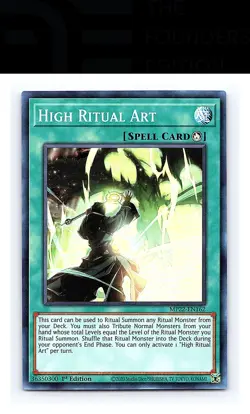High Ritual Art #MP22-EN162 2022 Tin of the Pharaoh's Gods Yugioh Super Rare - Image 1