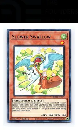 Slower Swallow #MP22-EN137 2022 Tin of the Pharaoh's Gods Yugioh Super Rare - Image 1