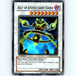 Yugioh Ally of Justice Light Gazer TSHD-EN096 1st Edition Super Rare Holo - NM💎 - Image 1