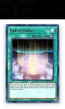 Earth Chant #MP22-EN251 2022 Tin of the Pharaoh's Gods Yugioh Ultra Rare - Image 1