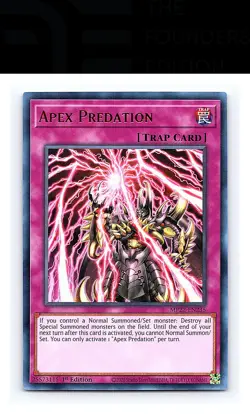 Apex Predation #MP22-EN235 2022 Tin of the Pharaoh's Gods Yugioh Ultra Rare - Image 1