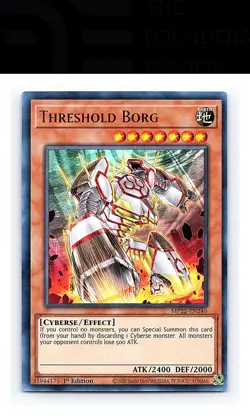 Threshold Borg #MP22-EN246 2022 Tin of the Pharaoh's Gods Yugioh Ultra Rare - Image 1