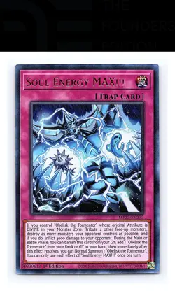 Soul Energy MAX!!! #MP22-EN272 2022 Tin of the Pharaoh's Gods Yugioh Ultra Rare - Image 1