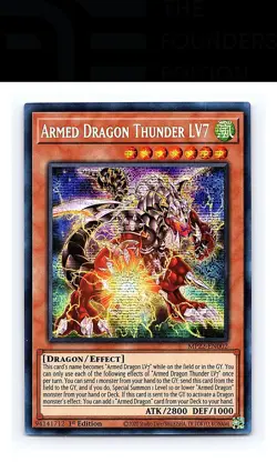 Armed Dragon Thunder LV7 #MP22-EN002 2022 Tin of the Pharaoh's Gods Yugioh - Image 1