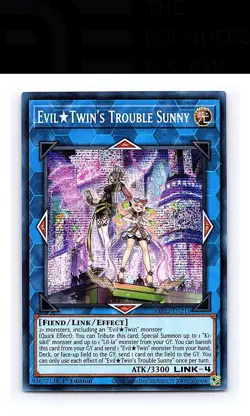 Evil Twin's Trouble Sunny #MP22-EN216 2022 Tin of the Pharaoh's Gods Yugioh - Image 1