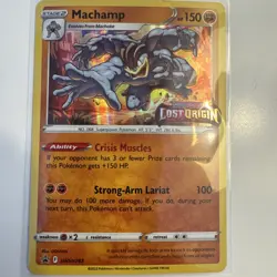 Pokemon TCG Machamp Sword Shield Lost Origin SWSH243 Black Star Promo Holo Card - Image 1