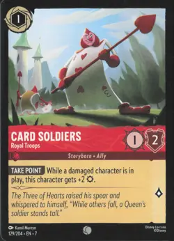 Disney Lorcana Archazia's Island #129/204 - Card Soldiers NM Regular - Image 1
