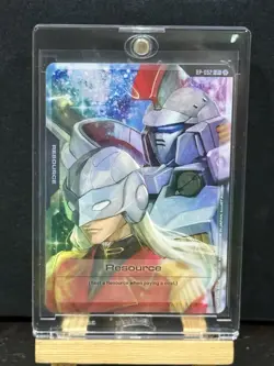 SHIPS TODAY Gundam TCG Resource Card Zechs Merquise RP-002 Foil SDCC 2025 Promo - Image 3