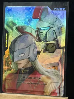 SHIPS TODAY Gundam TCG Resource Card Zechs Merquise RP-002 Foil SDCC 2025 Promo - Image 5