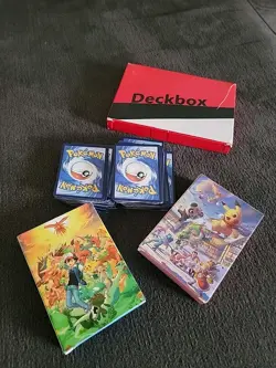 Sealed Custom Pokemon Card Set 200pcs with Deck Box & Storage Cases - Fan Art - Image 4