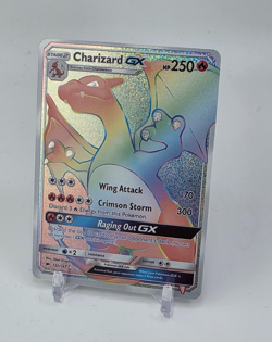 Custom SPARKLING HOLO Charizard GX Card Card READ DESCRIPTION BELOW - Image 1