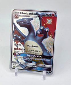 Custom SPARKLING HOLO Charizard GX Card Card READ DESCRIPTION BELOW - Image 1