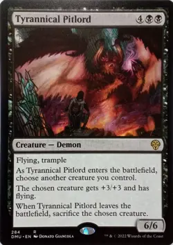284 TYRANNICAL PITLORD RARE DOMINARIA UNITED MTG CARD - Image 1