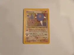 Pokemon TCG Hitmontop Neo Discovery Holo Card 3/75 Unlimited Rare MP-HP WOTC - Image 1