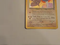 Pokemon TCG Hitmontop Neo Discovery Holo Card 3/75 Unlimited Rare MP-HP WOTC - Image 2