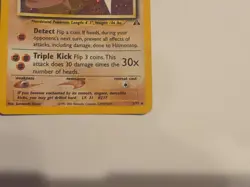 Pokemon TCG Hitmontop Neo Discovery Holo Card 3/75 Unlimited Rare MP-HP WOTC - Image 3