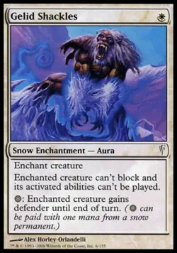 Gelid Shackles -Foil Medium Play MTG Coldsnap - Image 1