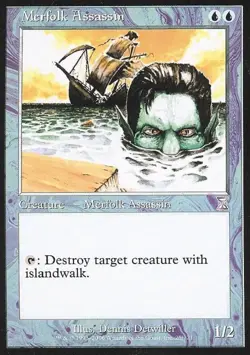 Merfolk Assassin -Foil Medium Play MTG Time Spiral Time Shifted - Image 1