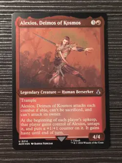 Alexios Deimos of Kosmos Etched Foil Assassin's Creed MTG LP/NM Condition - Image 1