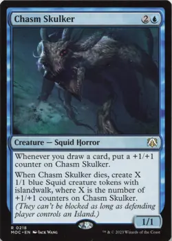 Chasm Skulker R Commander: March of the Machine 218 - MTG - Image 1
