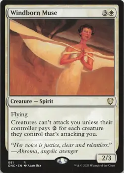 Windborn Muse R Commander: Phyrexia: All Will Be One 91 - MTG - Image 1