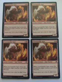 Unstoppable Ogre x 4 Kamigawa: Neon Dynasty Regular MTG Playset - Image 1