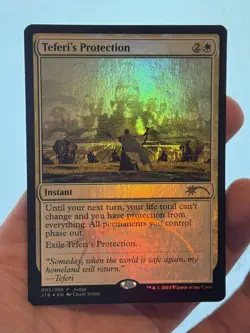 1X JUDGE FOIL Teferi's Protection NM MTG Magic J18 2018 Promo Commander CEDH - Image 3
