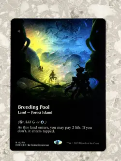Breeding Pool (Borderless) 278 FOIL MTG Edge of Eternities NM X1 - Image 1