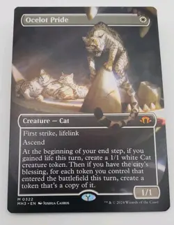 Ocelot Pride Borderless Modern Horizons 3 Nonfoil NM #322 MH3 MTG Magic - Image 1