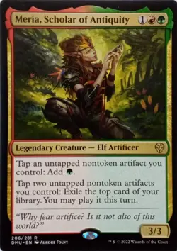 206/281 MERIA, SCHOLAR OF ANTIQUITY RARE DOMINARIA UNITED MTG CARD - Image 1