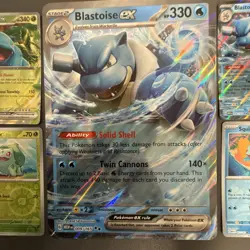 Pokemon 151 Blooming Waters Promo Set - Blastoise EX 009 Venusaur EX 003 & JUMBO - Image 2