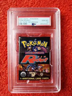 Pokemon Team Rocket Booster 1st Edition - PSA Gem Mint 10 - Image 1