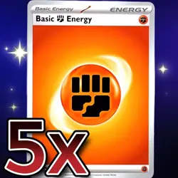 Basic Energy - Fighting - Pokemon TCG Scarlet & Violet #006 - Set of 5 - Image 1