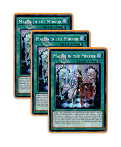 Yugioh! Maliss in the Mirror ALIN-EN064 (SR) 1st Ed 3x "Maliss Support" - Image 1