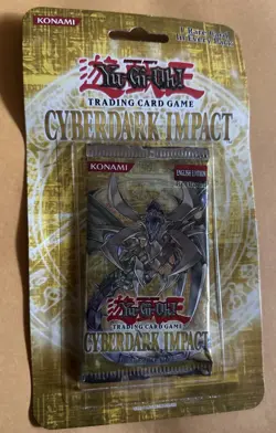 Yugioh Cyberdark Impact 1st Edition Blister Pack Factory Sealed (Warped Blister) - Image 1