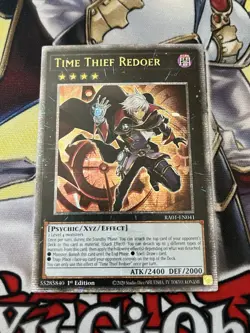 Yugioh Time Thief Redoer RA01-EN041 Quarter Century Rare 1st Ed LP - Image 1