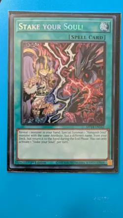Stake your Soul! - MP24-EN142 - Prismatic Secret Rare - 1st Edition NM YuGiOh! - Image 1