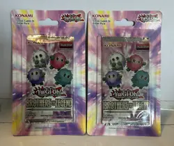 (2) Yugioh - Brother of Legend 1st Edition Brand New/Sealed Blister Packs - Image 1