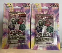 (2) Yugioh - Brother of Legend 1st Edition Brand New/Sealed Blister Packs - Image 1