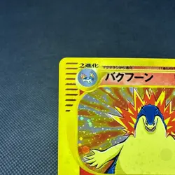 Typhlosion 017/P Promo Triple Get Gold Silver 2001 Japanese Pokemon Card #3212 - Image 4