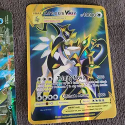 Used Custom Jumbo Pokemon Card Lot 6pcs - Holo Fan Art - Black - Image 2