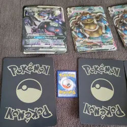 Used Custom Jumbo Pokemon Card Lot 6pcs - Holo Fan Art - Black - Image 5