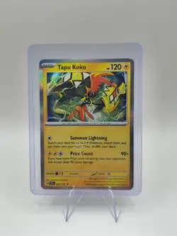Pokemon Surging Sparks Tapu Koko Holo Rare Card 065/191 NM Pack Fresh - Image 1
