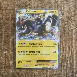 Pokemon TCG Zekrom EX Legendary Treasures Holo Card 52/113 - Image 1
