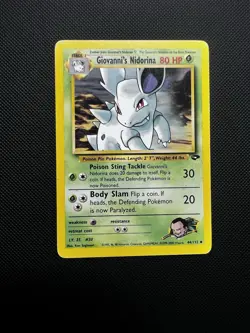 Giovanni's Nidorina 44/132 Gym Challenge English Pokemon Card TCG LP/MP - Image 2