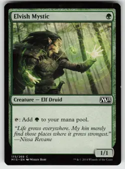 Elvish Mystic C Magic 2015 (M15) 173 MTG - Image 1