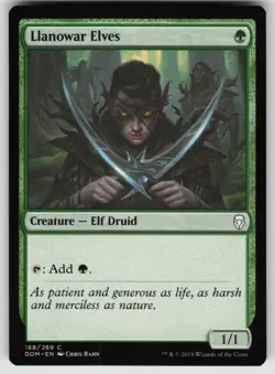 Llanowar Elves C Dominaria 168 MTG - Image 1